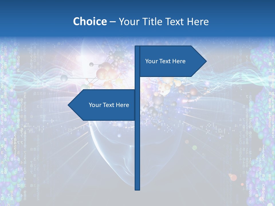 Future Molecule Thought PowerPoint Template