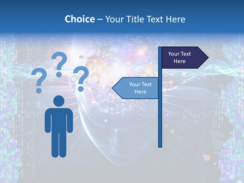 Future Molecule Thought PowerPoint Template