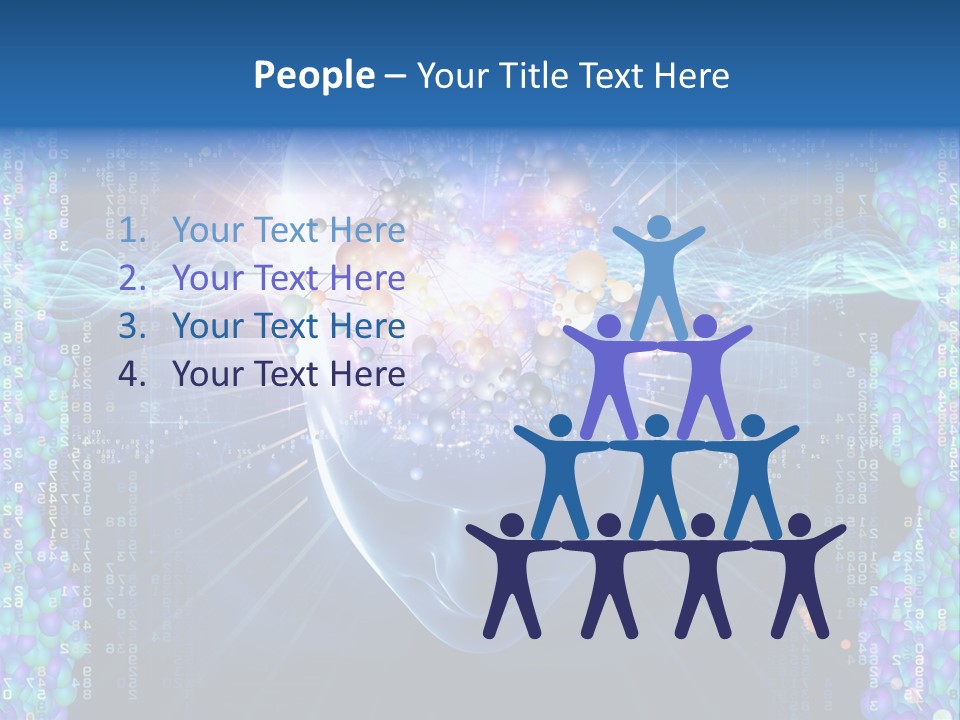 Future Molecule Thought PowerPoint Template