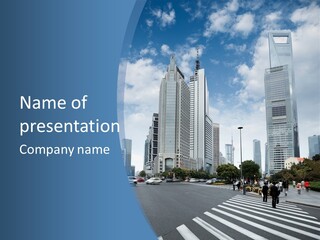 Sky Outdoor Blue PowerPoint Template