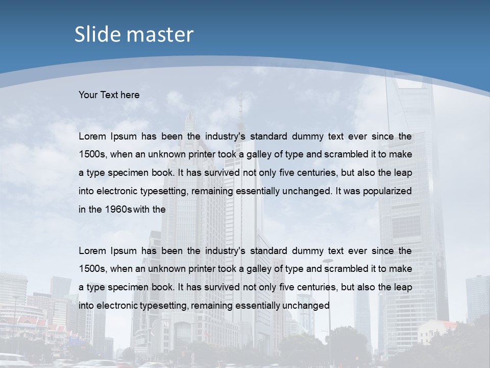 Sky Outdoor Blue PowerPoint Template