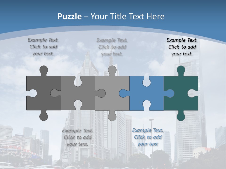 Sky Outdoor Blue PowerPoint Template