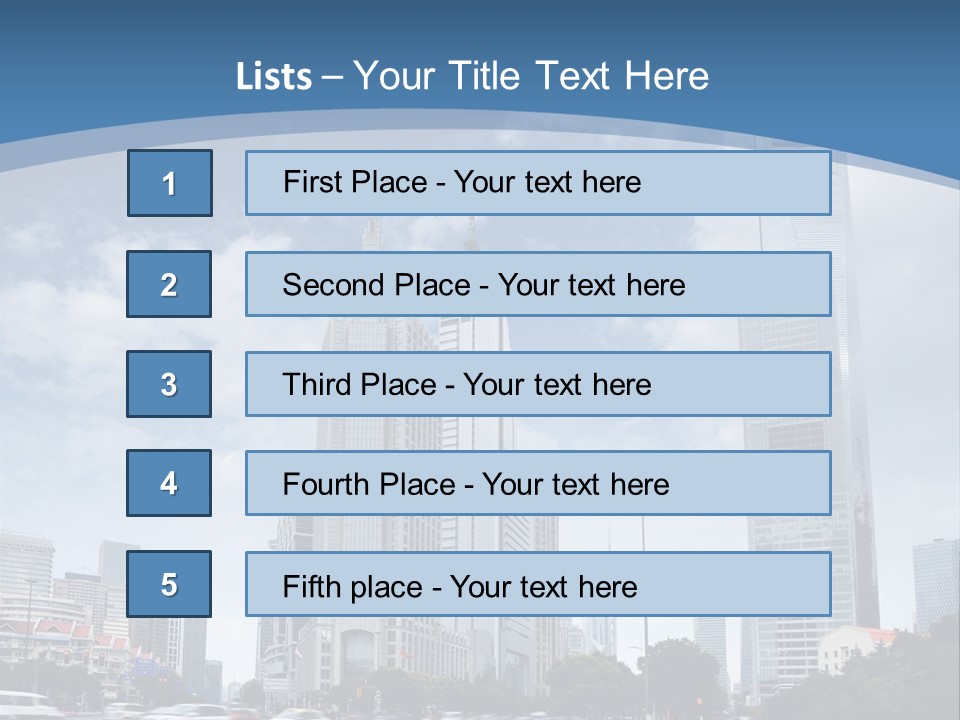 Sky Outdoor Blue PowerPoint Template
