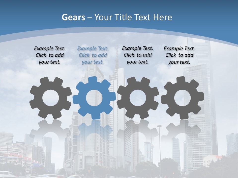 Sky Outdoor Blue PowerPoint Template