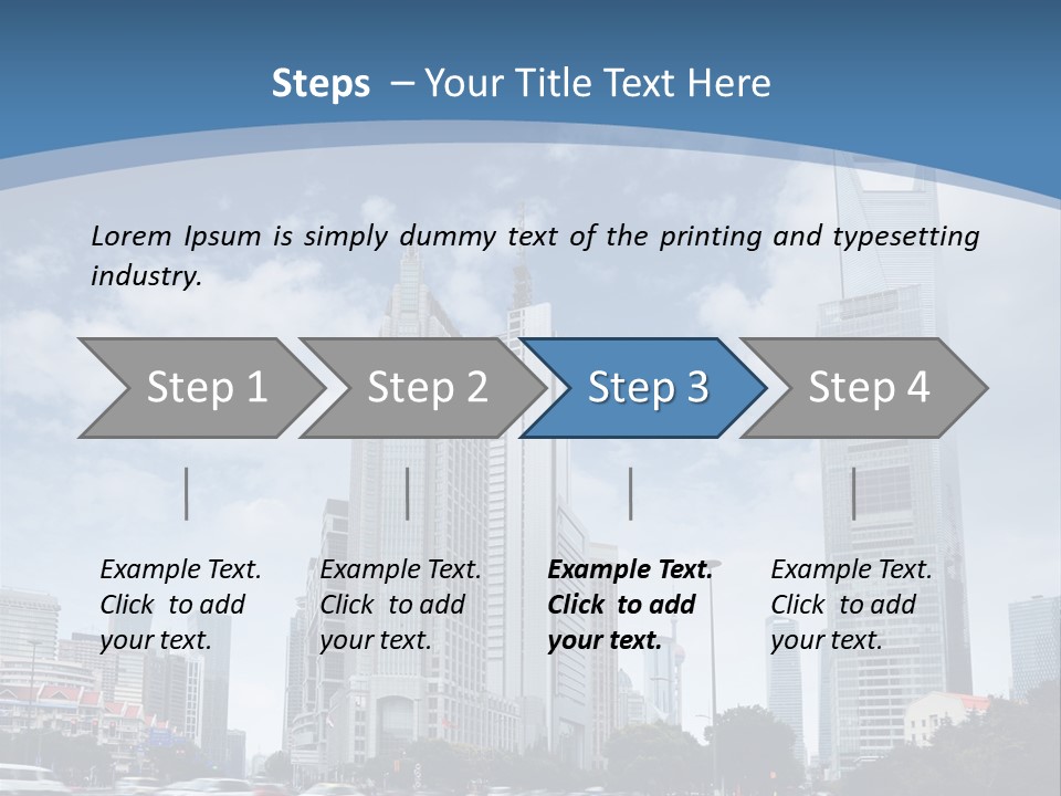 Sky Outdoor Blue PowerPoint Template