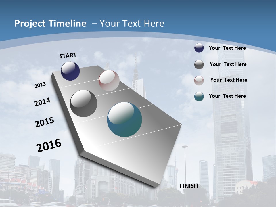 Sky Outdoor Blue PowerPoint Template