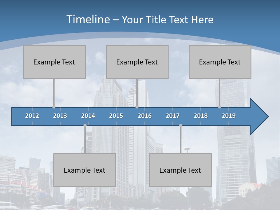 Sky Outdoor Blue PowerPoint Template