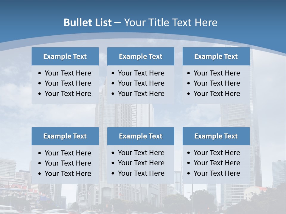 Sky Outdoor Blue PowerPoint Template