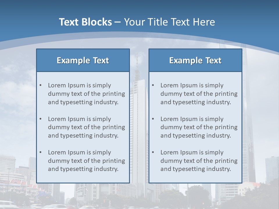 Sky Outdoor Blue PowerPoint Template