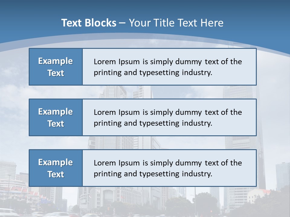 Sky Outdoor Blue PowerPoint Template