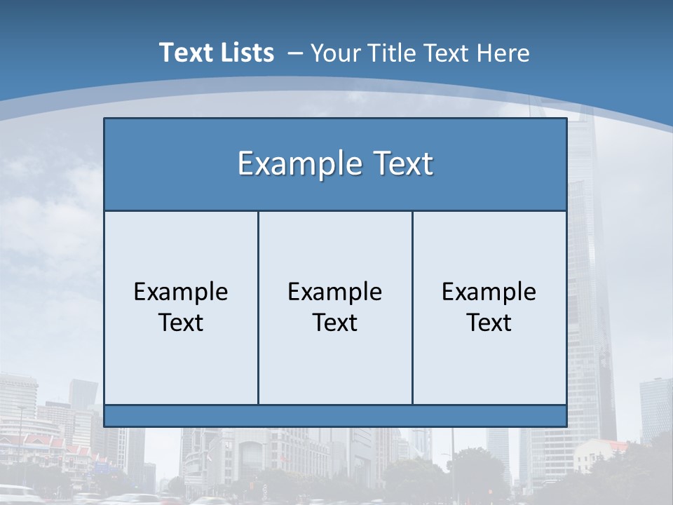 Sky Outdoor Blue PowerPoint Template