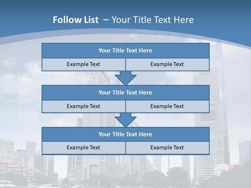 Sky Outdoor Blue PowerPoint Template