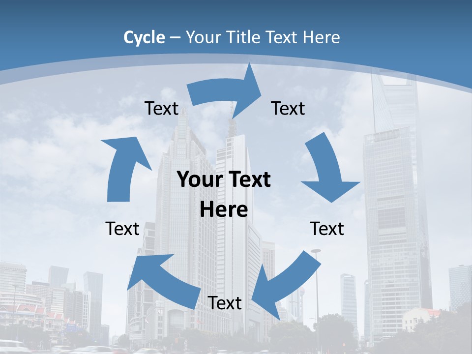 Sky Outdoor Blue PowerPoint Template