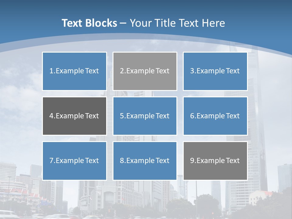 Sky Outdoor Blue PowerPoint Template