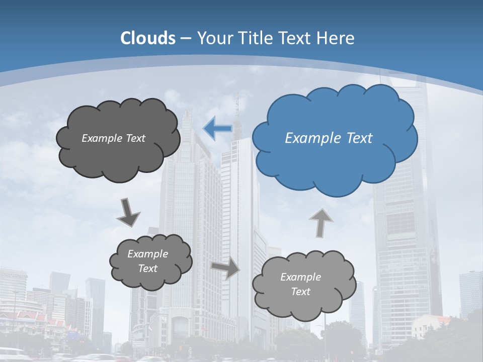 Sky Outdoor Blue PowerPoint Template