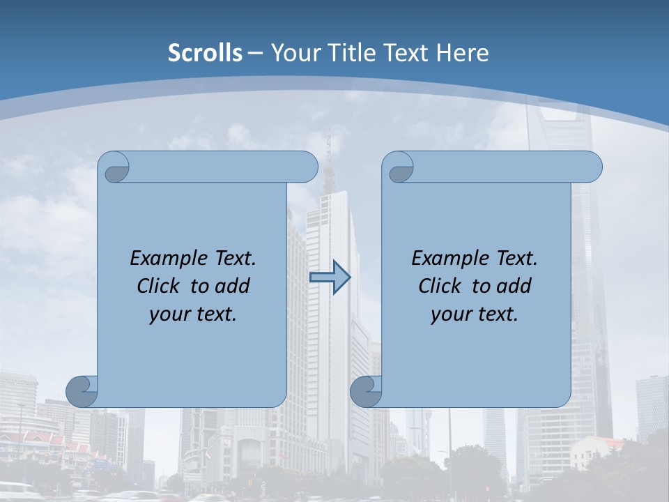 Sky Outdoor Blue PowerPoint Template