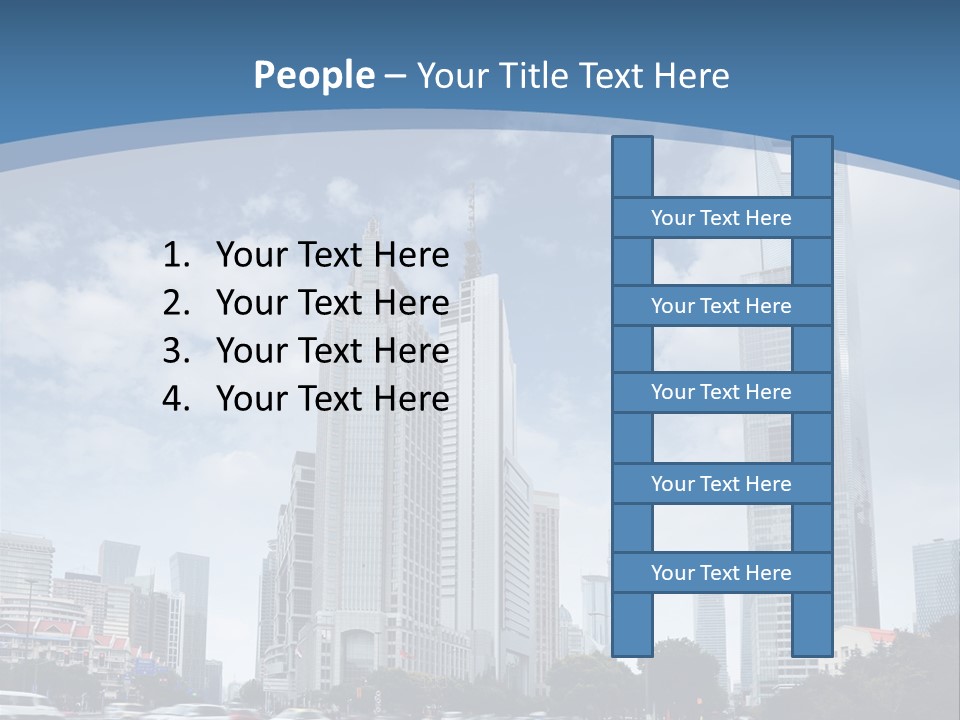 Sky Outdoor Blue PowerPoint Template
