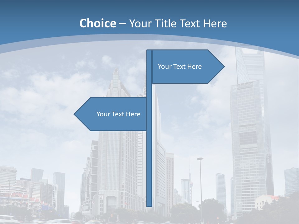 Sky Outdoor Blue PowerPoint Template