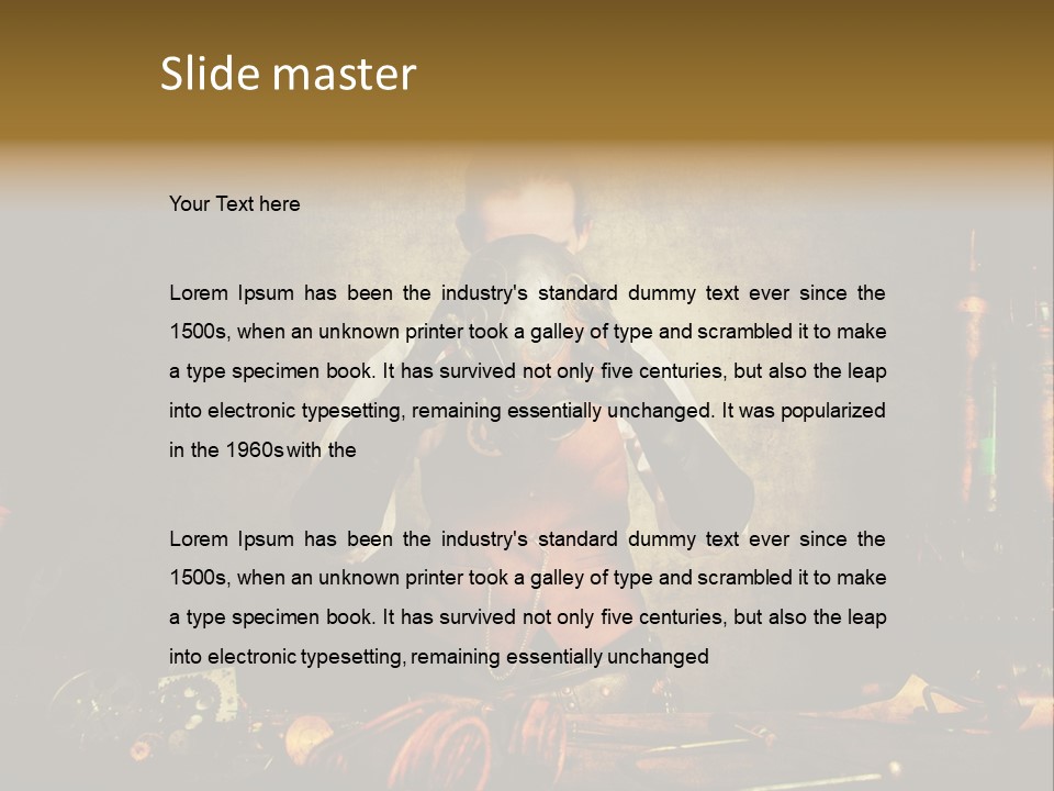 Business Minutieux Foulard PowerPoint Template