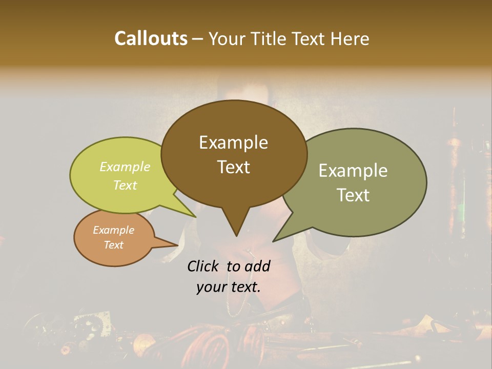 Business Minutieux Foulard PowerPoint Template