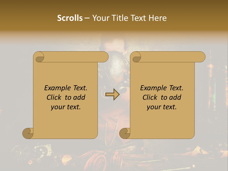 Business Minutieux Foulard PowerPoint Template