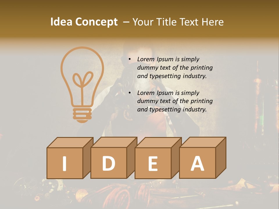 Business Minutieux Foulard PowerPoint Template