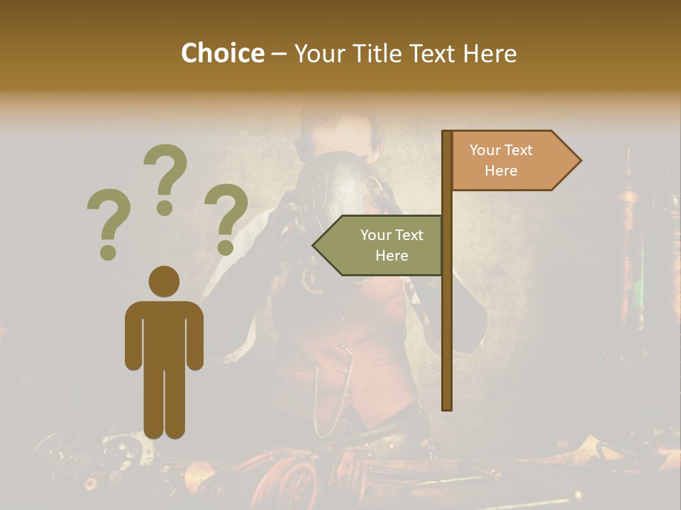 Business Minutieux Foulard PowerPoint Template