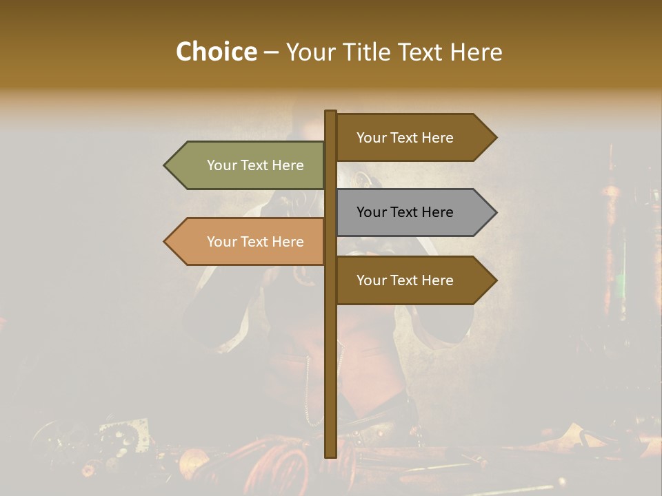 Business Minutieux Foulard PowerPoint Template