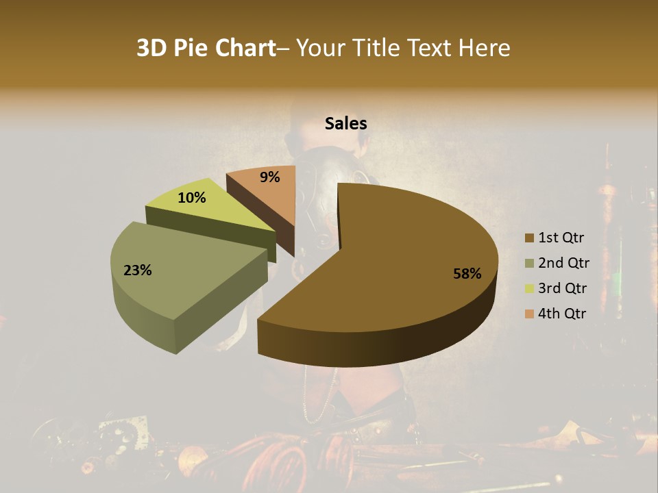 Business Minutieux Foulard PowerPoint Template