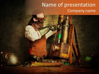 Masque Engrenage Concept PowerPoint Template