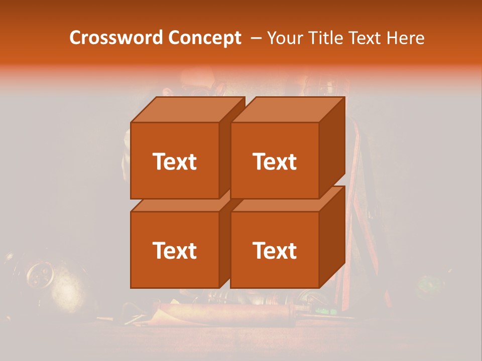 Masque Engrenage Concept PowerPoint Template