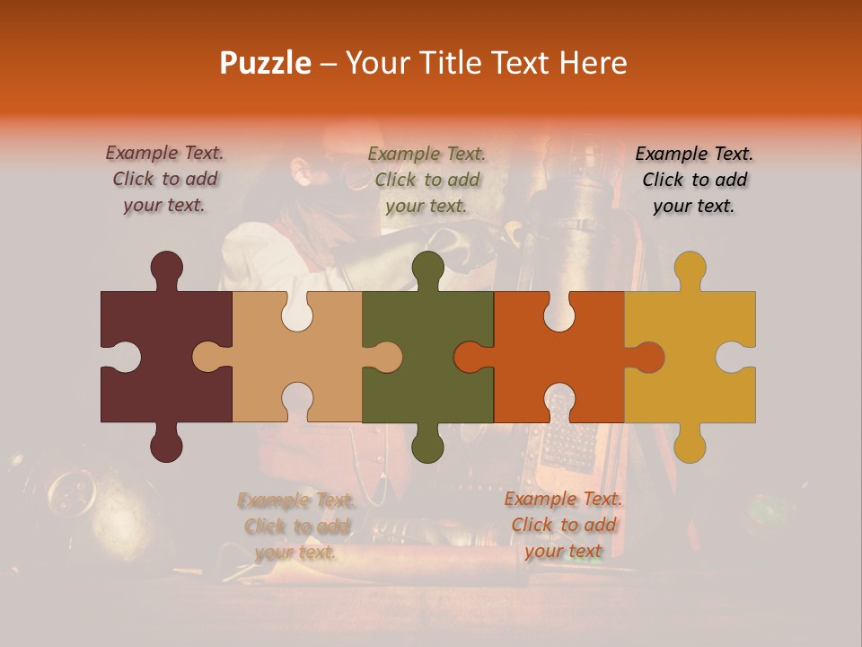 Masque Engrenage Concept PowerPoint Template