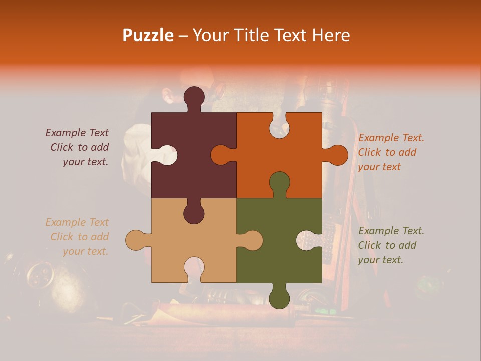 Masque Engrenage Concept PowerPoint Template