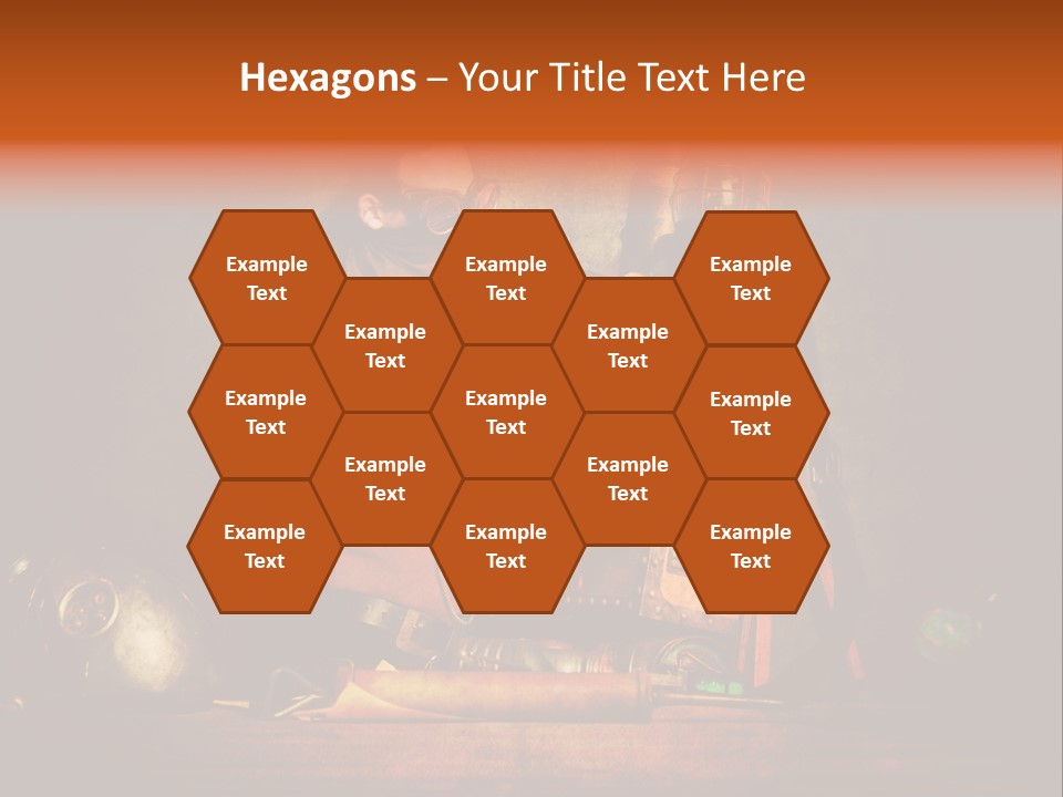 Masque Engrenage Concept PowerPoint Template