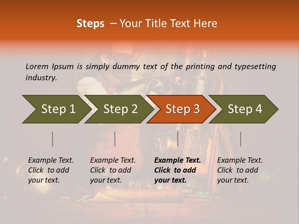Masque Engrenage Concept PowerPoint Template