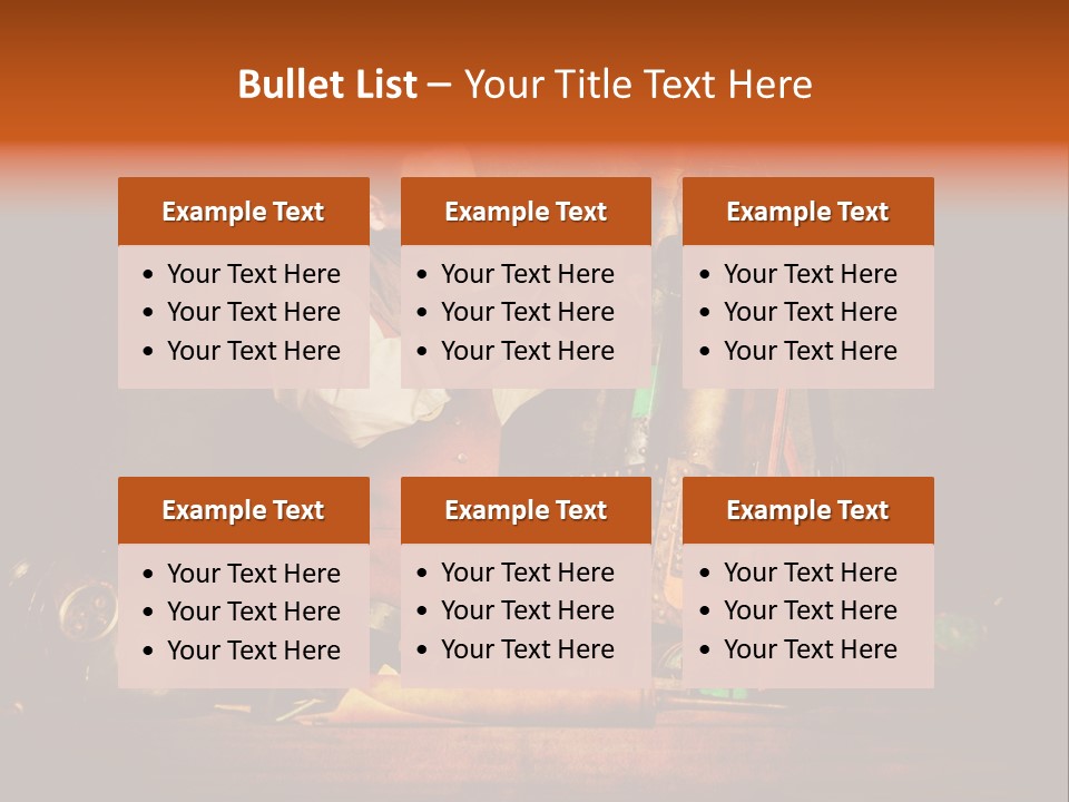 Masque Engrenage Concept PowerPoint Template