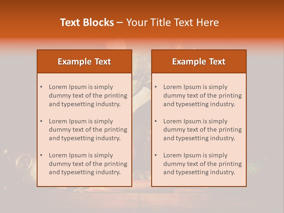 Masque Engrenage Concept PowerPoint Template