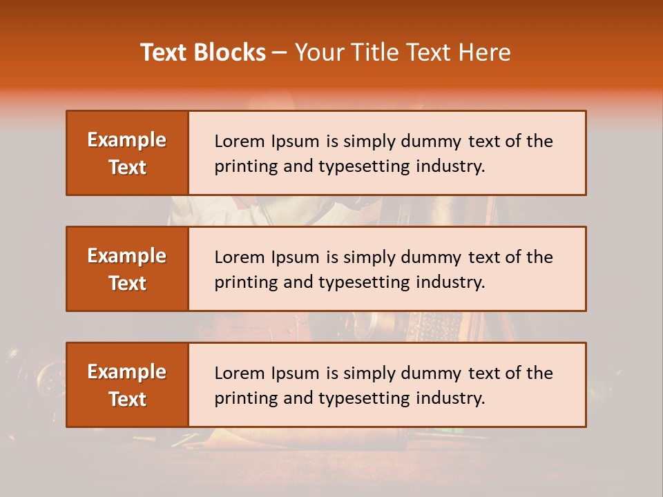 Masque Engrenage Concept PowerPoint Template
