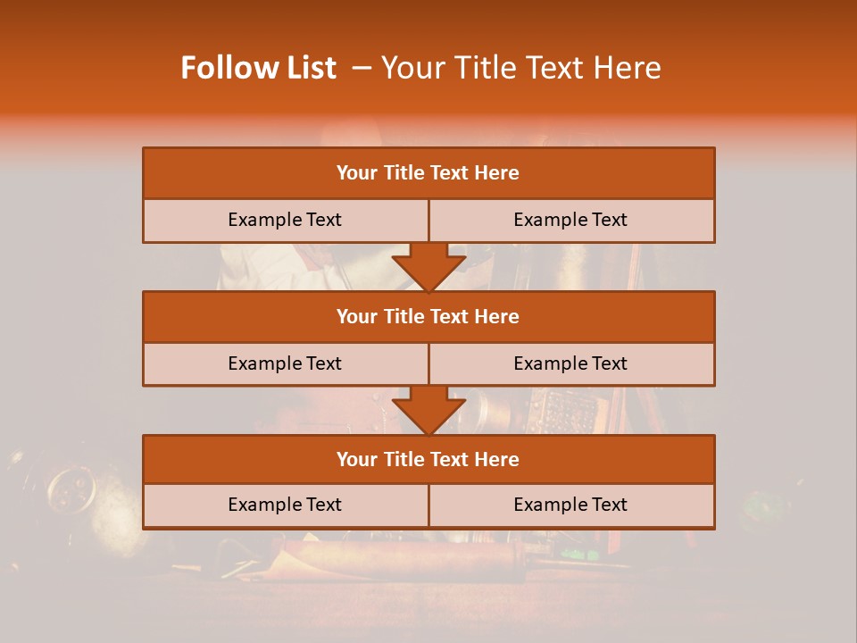 Masque Engrenage Concept PowerPoint Template