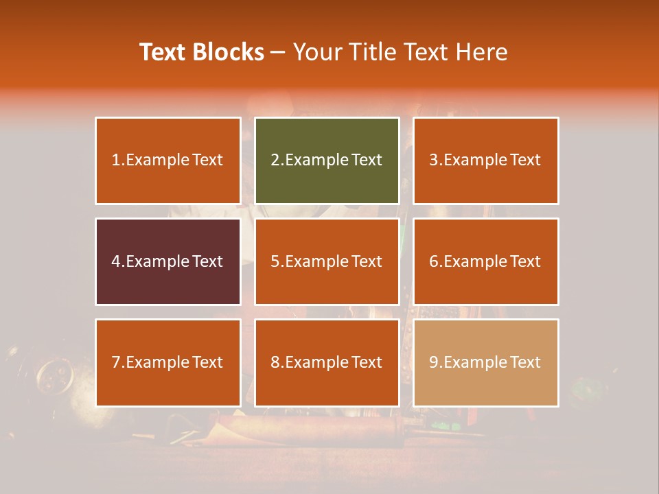 Masque Engrenage Concept PowerPoint Template