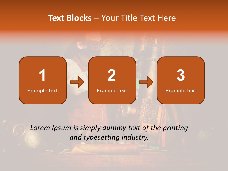 Masque Engrenage Concept PowerPoint Template