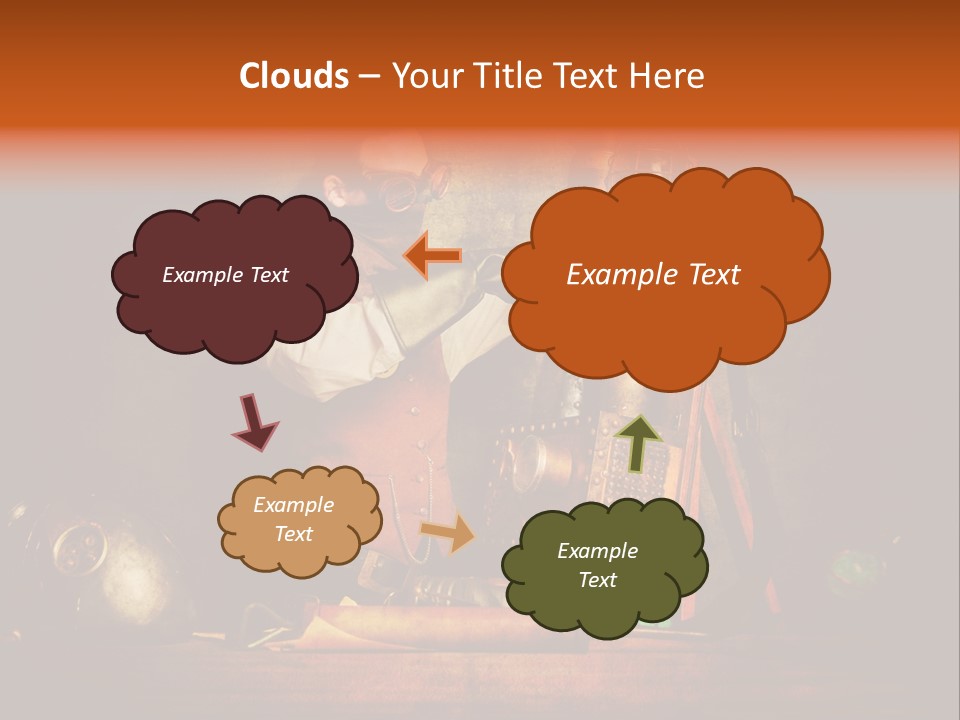 Masque Engrenage Concept PowerPoint Template