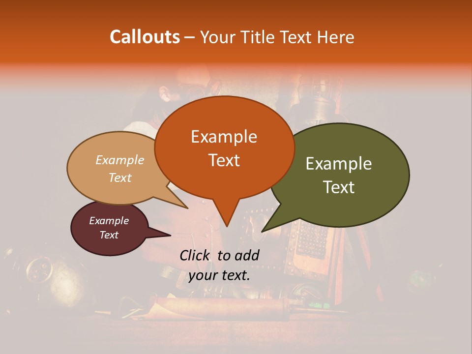 Masque Engrenage Concept PowerPoint Template