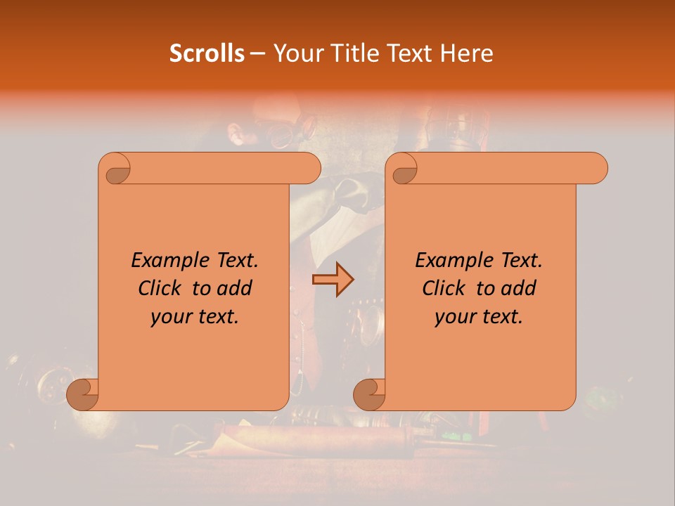 Masque Engrenage Concept PowerPoint Template
