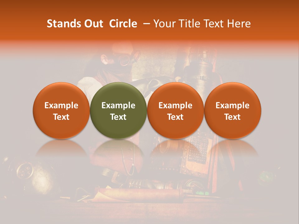 Masque Engrenage Concept PowerPoint Template