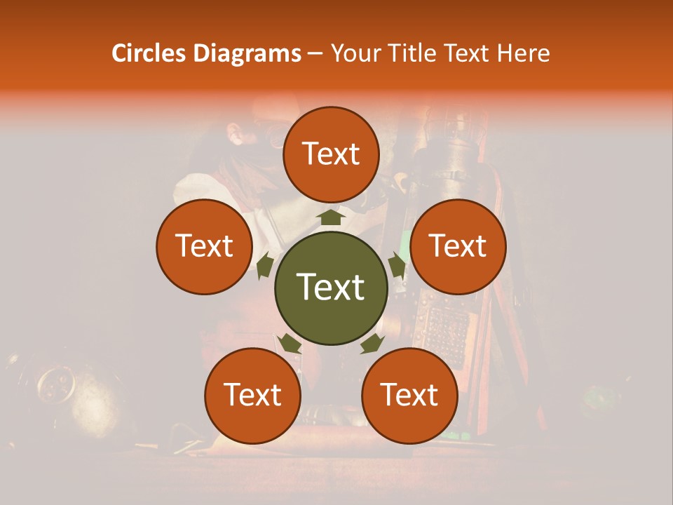 Masque Engrenage Concept PowerPoint Template