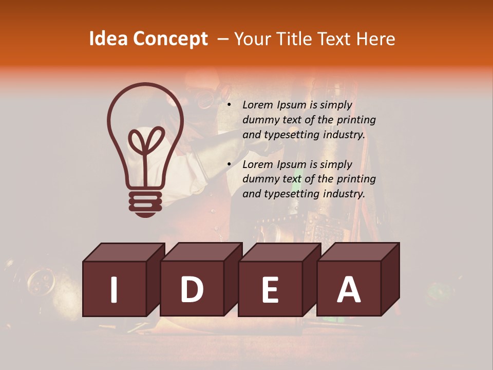 Masque Engrenage Concept PowerPoint Template