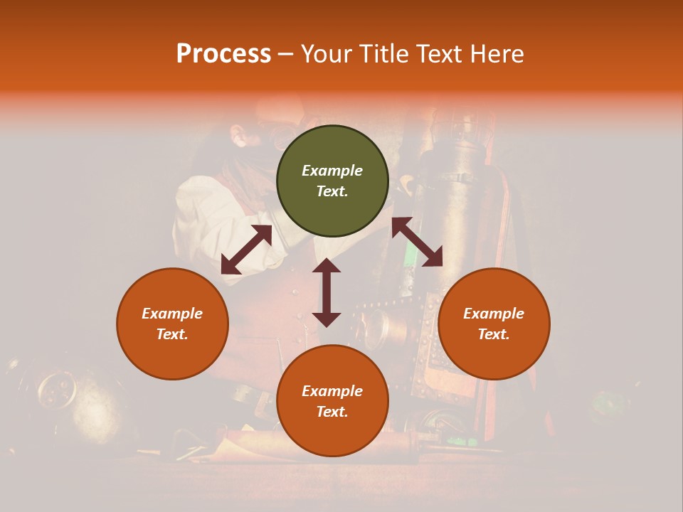 Masque Engrenage Concept PowerPoint Template