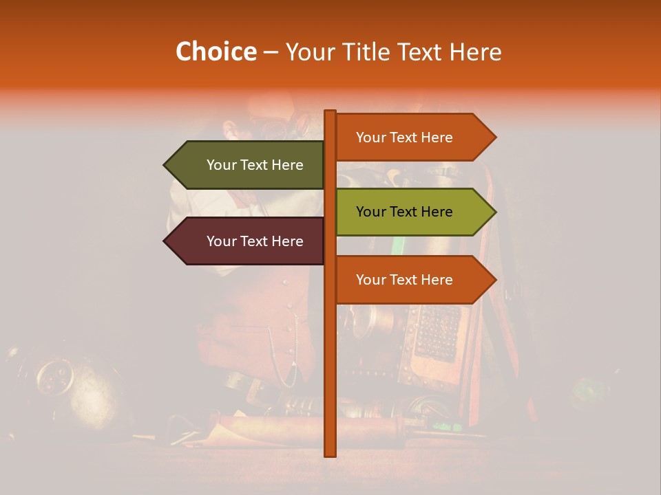 Masque Engrenage Concept PowerPoint Template