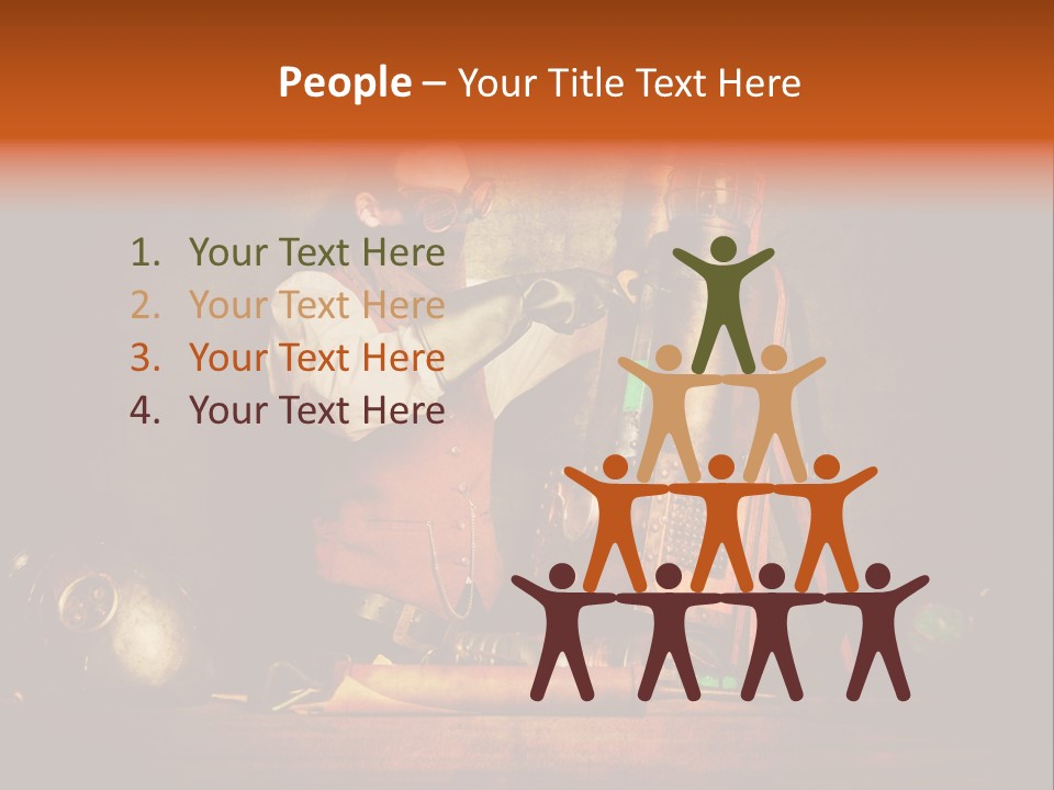 Masque Engrenage Concept PowerPoint Template